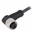 AB-C4-2,0PUR-M12FA; Connection lead; M12; PIN: 4; angled; 2m; plug; 250VAC; 4A; -25÷80°C; LAPP KABEL
