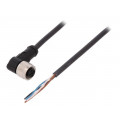 AB-C4-5,0PUR-M12FA; Connection lead; M12; PIN: 4; angled; 5m; plug; 250VAC; 4A; -25÷80°C; LAPP KABEL