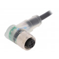 AB-C4-2,0PUR-M12FA-3L; Connection lead; M12; PIN: 4; angled; 2m; plug; 24VAC; 4A; -25÷80°C; LAPP KABEL
