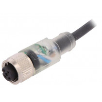 AB-C4-2,0PUR-M12FS-2L; Connection lead; M12; PIN: 4; straight; 2m; plug; 24VAC; 4A; -25÷80°C; LAPP KABEL