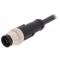AB-C5-M12MS-5,0PUR; Connection lead; M12; PIN: 5; straight; 5m; plug; 60VAC; 4A; -25÷80°C; LAPP KABEL