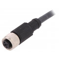 AB-C4-5,0PUR-M12FS-SH; Connection lead; M12; PIN: 4; straight; 5m; plug; 250VAC; 4A; 250VDC; LAPP KABEL