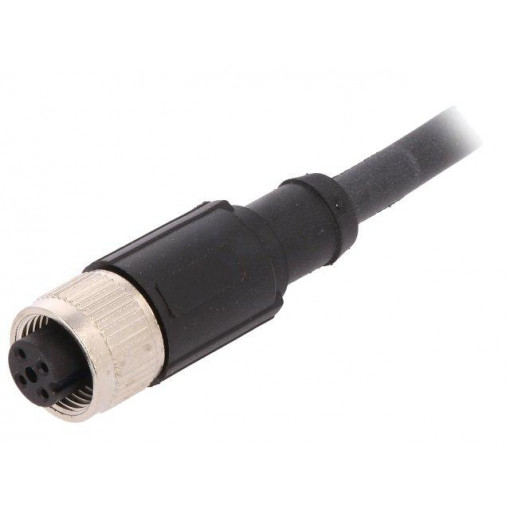 AB-C4-10,0PUR-M12FS-SH; Connection lead; M12; PIN: 4; straight; 10m; plug; 250VAC; 4A; 250VDC; LAPP KABEL