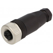 22260640; Plug; M12; PIN: 4; female; A code-DeviceNet / CANopen; for cable; LAPP KABEL