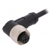 AB-C4-5,0PVC-M12FA; Connection lead; M12; PIN: 4; angled; 5m; plug; 250VAC; 4A; -25÷80°C; LAPP KABEL