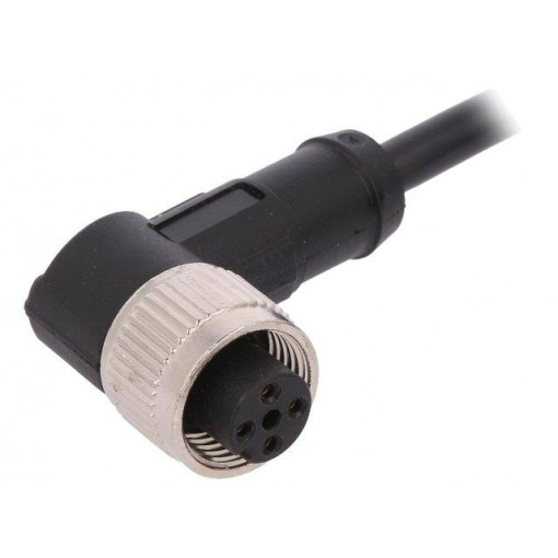 AB-C4-5,0PVC-M12FA; Connection lead; M12; PIN: 4; angled; 5m; plug; 250VAC; 4A; -25÷80°C; LAPP KABEL