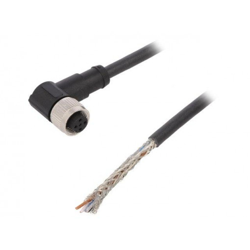AB-C5-5,0PUR-M12FA-SH; Connection lead; M12; PIN: 5; angled; 5m; plug; 60VAC; 4A; -25÷80°C; LAPP KABEL