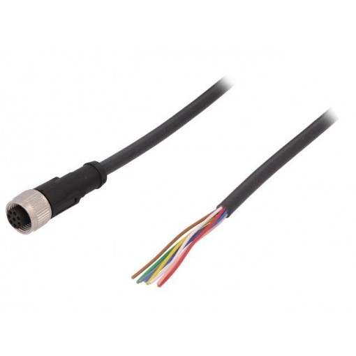 AB-C8-10,0PUR-M12FS; Connection lead; M12; PIN: 8; straight; 10m; plug; 30VAC; 4A; 30VDC; LAPP KABEL
