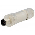 22260820; Plug; M12; PIN: 4; male; D code-Ethernet; for cable; without tools; LAPP KABEL