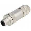 22260825; Plug; M12; PIN: 8; male; A code-DeviceNet / CANopen; for cable; LAPP KABEL
