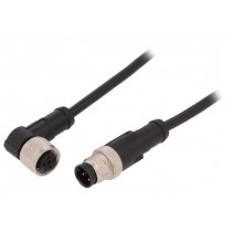 AB-C4-M12MS-10,0PVC-M12FA; Connection lead; M12; PIN: 4; 10m; plug; 250VAC; 4A; -25÷80°C; 250VDC; LAPP KABEL