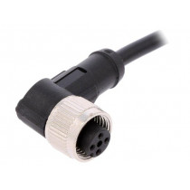 AB-C4-2,0PVC-M12FA; Connection lead; M12; PIN: 4; angled; 2m; plug; 250VAC; 4A; -25÷80°C; LAPP KABEL