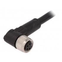 AB-C4-5,0PVC-M8FA; Connection lead; M8; PIN: 4; angled; 5m; plug; 60VAC; 4A; -25÷80°C; LAPP KABEL