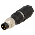 22260993; Connector: M8; male; PIN: 3; straight; for cable; plug; 4A; IP65/IP67; LAPP KABEL