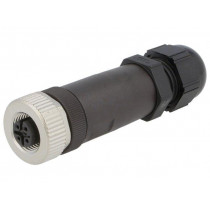 22260997; Plug; M12; PIN: 5; female; A code-DeviceNet / CANopen; for cable; LAPP KABEL