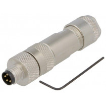 22262027; Connector: M8; male; PIN: 4; straight; shielded; for cable; plug; LAPP KABEL
