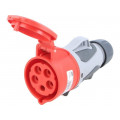 2253-6TT; Connector: AC supply 3-phase; socket; female; 32A; 400VAC; IP44; PCE 2253-6TT; Connector: AC supply 3-phase; socket; female; 32A; 400VAC; IP44; PCE