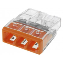 2273-203; Installation quick splice; 2273; spring clamp; 0.5÷2.5mm2; 450V; WAGO