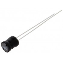 22R104C; Inductor: wire; THT; 100uH; 670mA; 390mΩ; ±10%; Ø7.2x8.5mm; vertical; MURATA