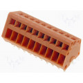 233-410; PCB terminal block; angled; 2.54mm; ways: 10; on PCBs; 0.08÷0.5mm2; WAGO