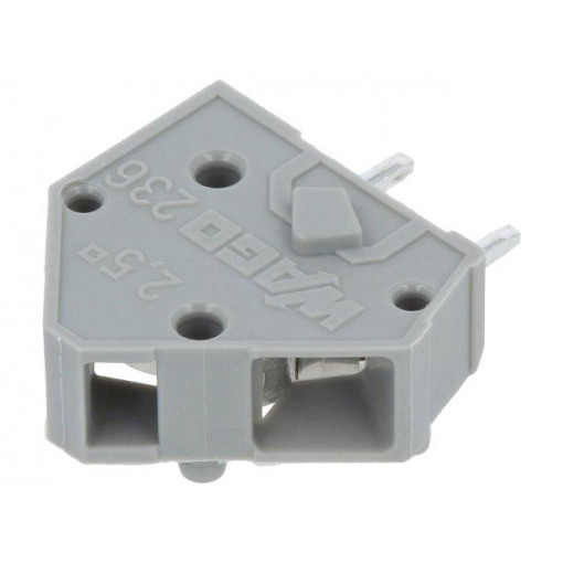 236-401; PCB terminal block; angled 45°; 5.08mm; ways: 1; on PCBs; terminal; WAGO