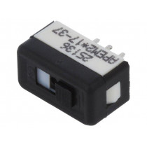 25136NAB; Switch: slide; Pos: 2; SPDT; 2A/250VAC; ON-ON; No.of term: 3; APEM 25136NAB; Switch: slide; Pos: 2; SPDT; 2A/250VAC; ON-ON; No.of term: 3; APEM
