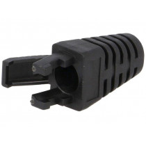 2532 01 SCHWARZ; RJ45 plug boot; 6mm; Colour: black; LUMBERG