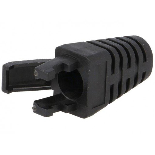 2532 01 SCHWARZ; RJ45 plug boot; 6mm; Colour: black; LUMBERG