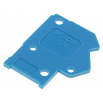254-400; End plate; H: 15.7mm; blue; Features: assembling possibility; WAGO