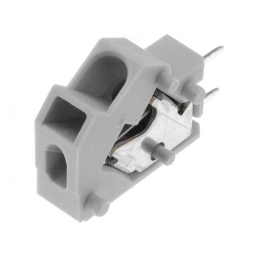 254-843; PCB terminal block; angled 45°; 5mm; ways: 1; on PCBs; 0.5÷2.5mm2; WAGO