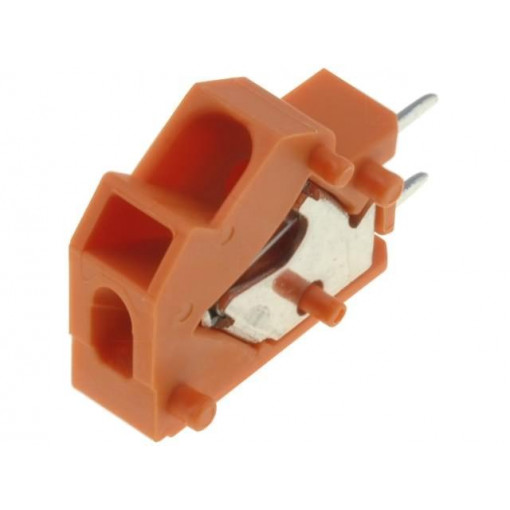 254-846; PCB terminal block; angled 45°; 5mm; ways: 1; on PCBs; 0.5÷2.5mm2; WAGO