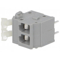 255-402; PCB terminal block; straight; 5mm; ways: 2; on PCBs; 0.08÷2.5mm2; WAGO