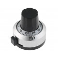 2606; Precise knob; with counting dial; Shaft d: 6.35mm; Ø22.2mm; BI TECHNOLOGIES