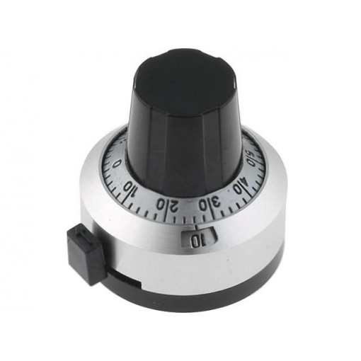 2606; Precise knob; with counting dial; Shaft d: 6.35mm; Ø22.2mm; BI TECHNOLOGIES