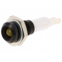 2658.8073; Indicator: LED; recessed; Cutout: Ø9mm; for PCB; brass; ØLED: 5mm; MENTOR