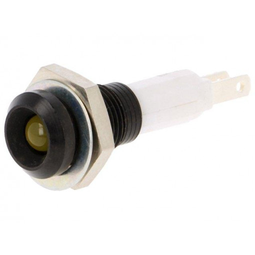 2658.8073; Indicator: LED; recessed; Cutout: Ø9mm; for PCB; brass; ØLED: 5mm; MENTOR