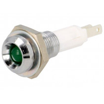 2658.8081; Indicator: LED; recessed; Cutout: Ø9mm; for PCB; brass; ØLED: 5mm; MENTOR