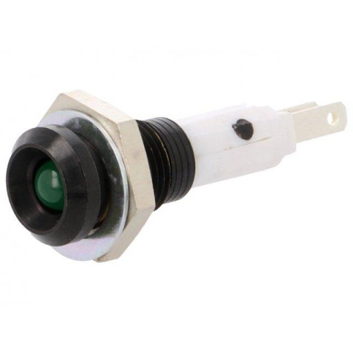 2658.8083; Indicator: LED; recessed; Cutout: Ø9mm; for PCB; brass; ØLED: 5mm; MENTOR