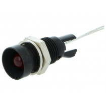 2664.8023; Indicator: LED; recessed; Cutout: Ø8mm; for PCB; brass; ØLED: 5mm; MENTOR