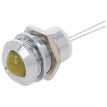2676.8071; Indicator: LED; prominent; Cutout: Ø12mm; for PCB; brass; ØLED: 8mm; MENTOR