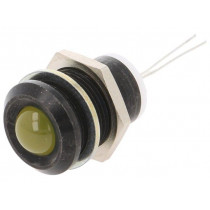 2676.8073; Indicator: LED; prominent; Cutout: Ø12mm; for PCB; brass; ØLED: 8mm; MENTOR