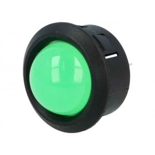 2686.1081; Indicator: LED; prominent; Cutout: Ø25.65mm; for PCB; plastic; MENTOR