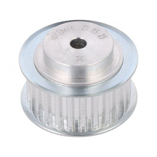 27 T5      25-200ZA; Belt pulley; T5; W: 16mm; whell width: 27mm; Ø: 39mm; aluminium; ZRS; OPTIBELT