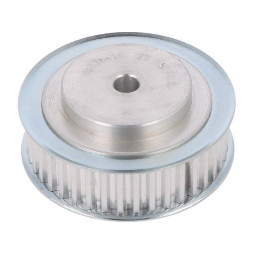27 T5      40-200ZA; Belt pulley; T5; W: 16mm; whell width: 27mm; Ø: 62.85mm; aluminium; OPTIBELT