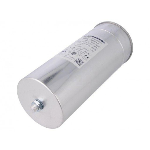 275.278-513700/221K02; Capacitor: polypropylene; three phase; 20kVAR; 400VAC; Ø100x245mm; ELECTRONICON 275.278-513700/221K02; Capacitor: polypropylene; three phase; 20kVAR; 400VAC; Ø100x245mm; ELECTRONICON