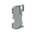 279-901; Splice terminal: rail; 0.08÷1.5mm2; ways: 1; terminals: 2; grey; WAGO