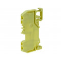 279-906; Splice terminal: rail; 0.08÷1.5mm2; ways: 1; terminals: 2; yellow; WAGO