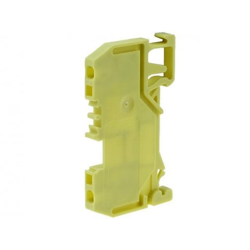 279-906; Splice terminal: rail; 0.08÷1.5mm2; ways: 1; terminals: 2; yellow; WAGO