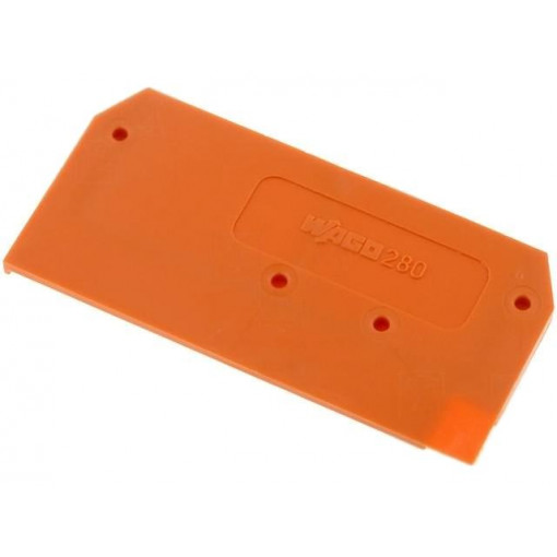 280-309; End/partition plate; Application: 280-9; orange; 2.5x28x53mm; WAGO