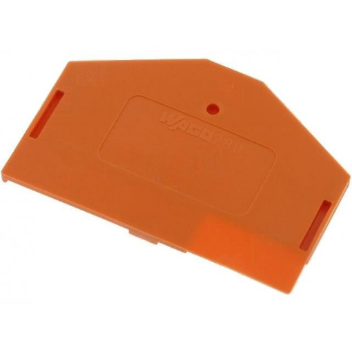 280-313; End/partition plate; Application: 280-6; orange; 2.5x36.5x50.5mm; WAGO
